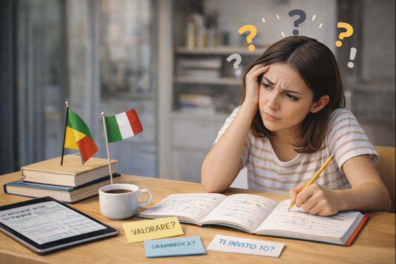 Errores comunes al hablar italiano en estudiantes hispanohablantes