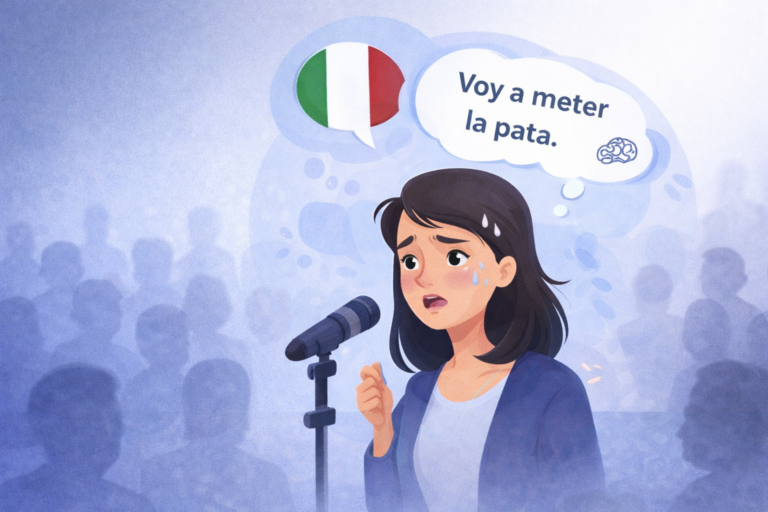 miedo a hablar italiano en público